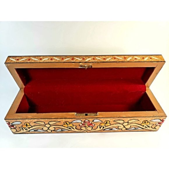 Bronze Small Hand Painted 3D Design Jewelry Box - Picture 3 of 6